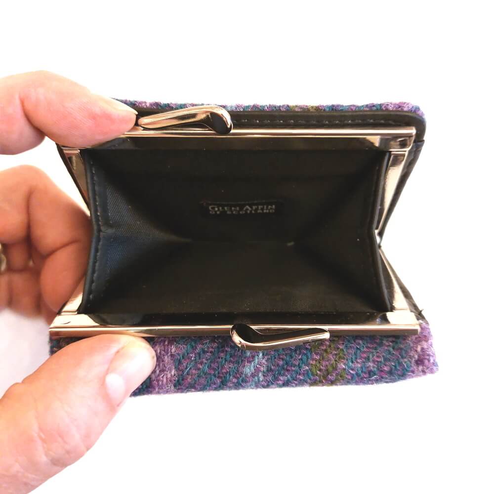 Peněženka Unst Harris Tweed Black Watch - Glen Appin
