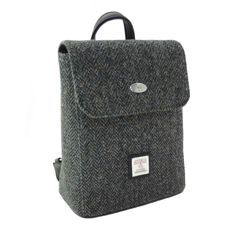 Batoh Tummel Harris Tweed Grey Herringbone - Glen Appin