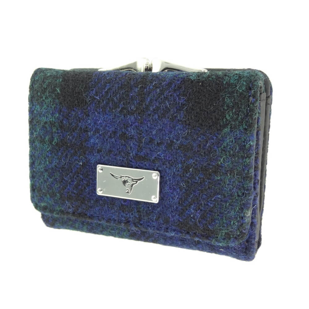 Peněženka Unst Harris Tweed Black Watch - Glen Appin