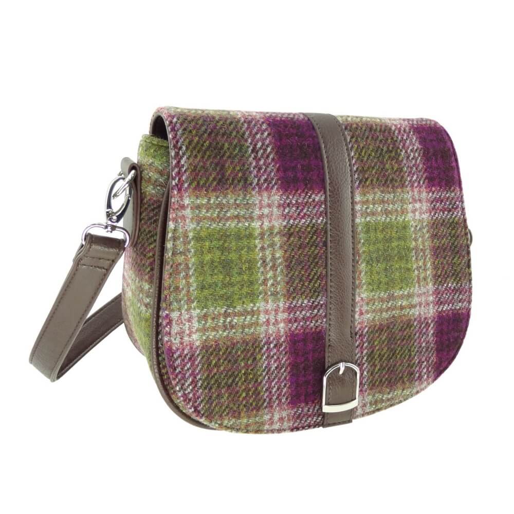 Kabelka Beauly Harris Tweed - Heather Check