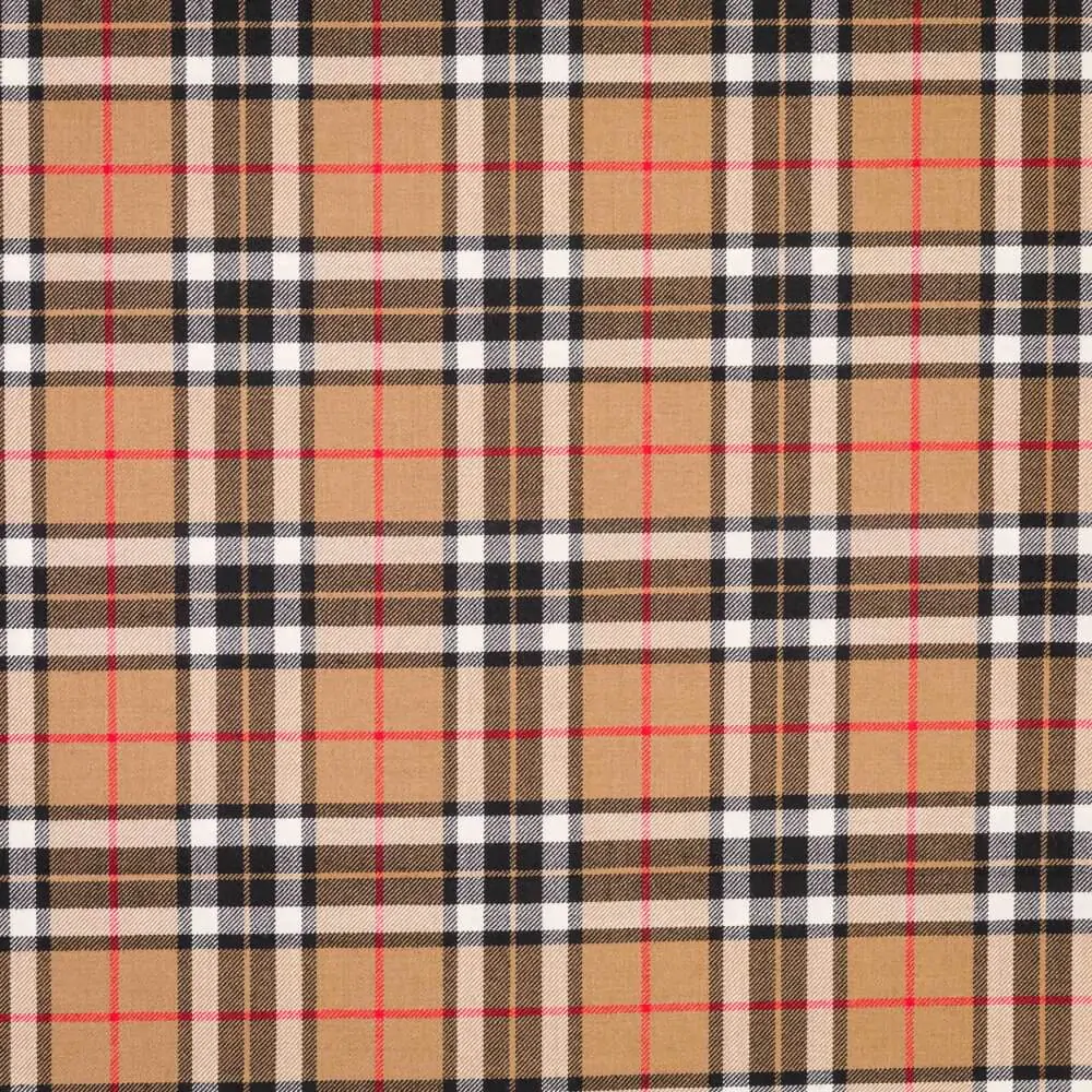 Vlněná látka metráž š. 150 cm - Camel Thompson Tartan