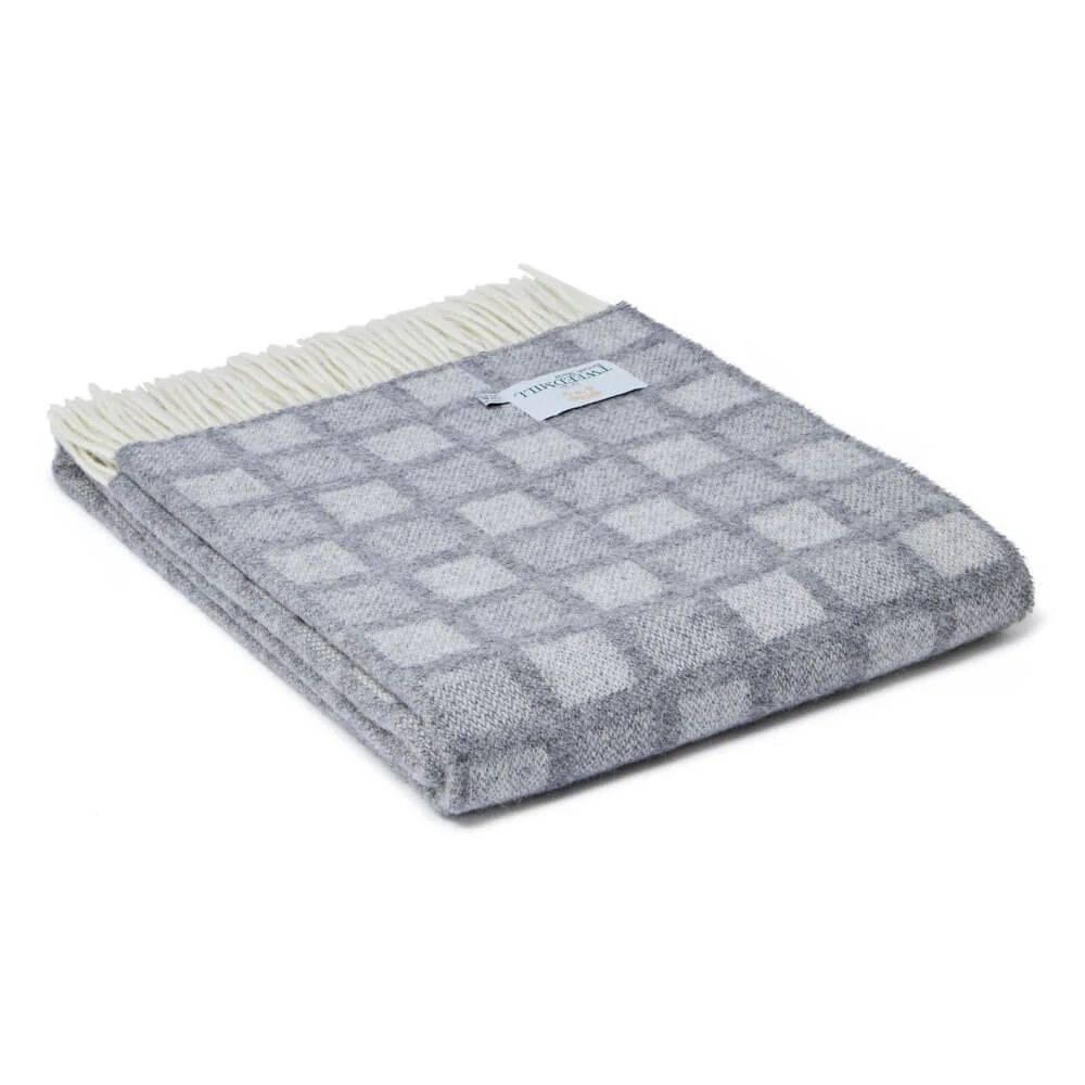 Vlněná deka Manhattan Dove Grey 183 x 150 cm Tweedmill