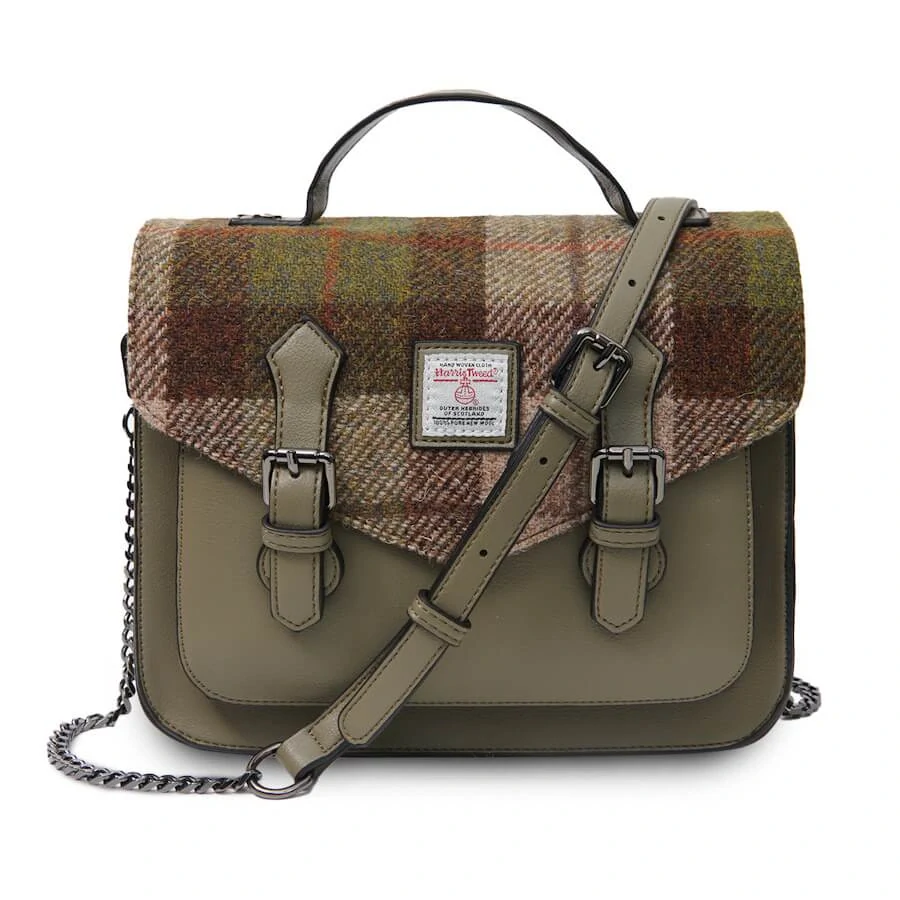 Kabelka The Medium Calton Satchel Chestnut Tartan - Islander