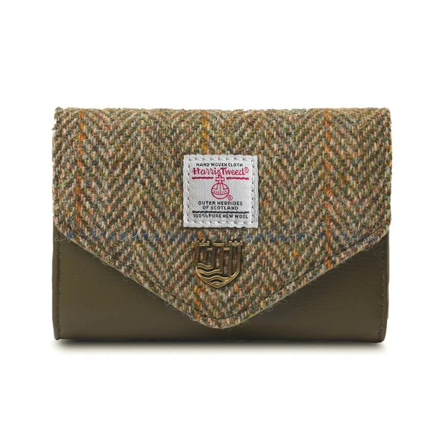 Malá peněženka Clasp Purse Chestnut Herringbone - Islander