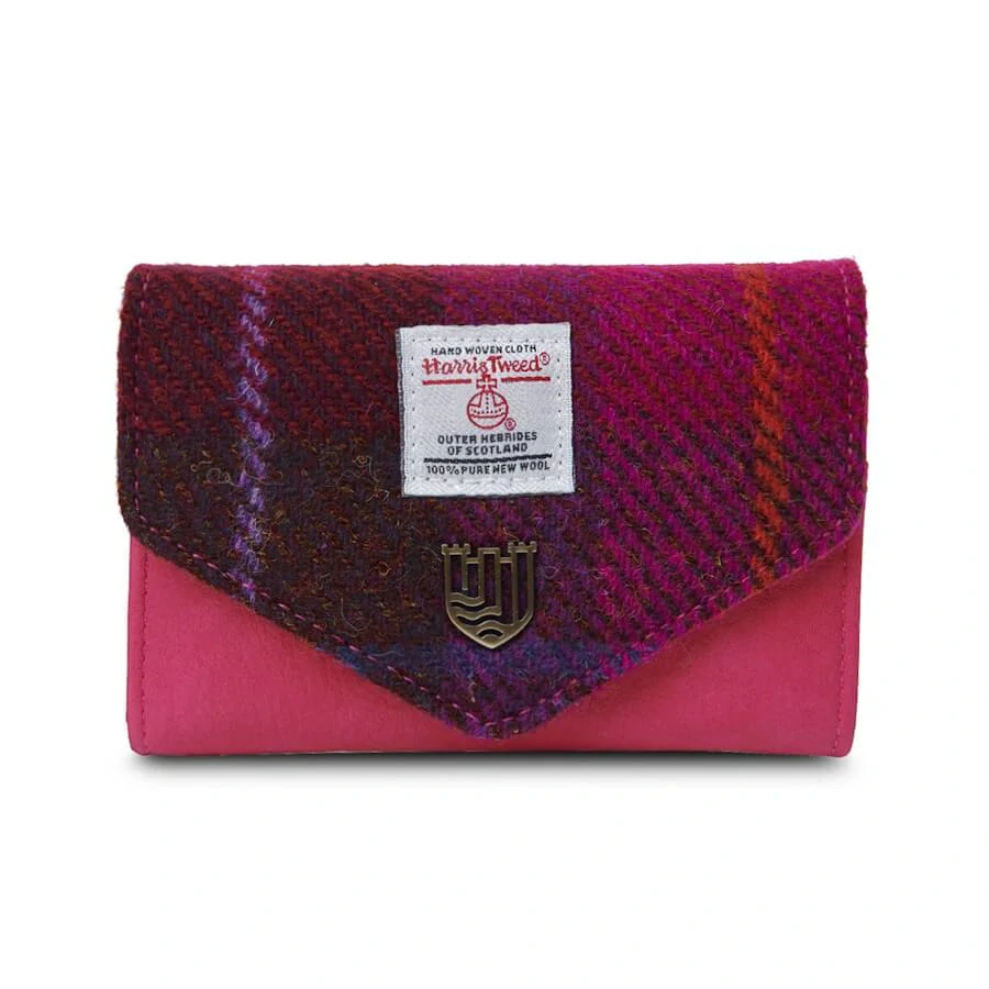 Malá peněženka Clasp Purse Fuchsia Tartan - Islander