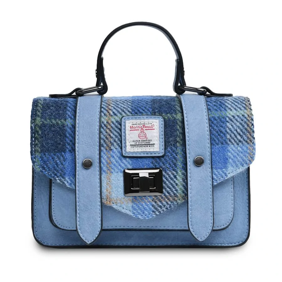 Kabelka The Mini Satchel Blue Tartan - Islander