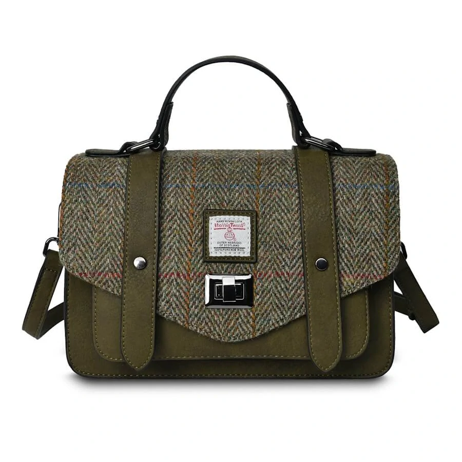 Kabelka The Medium Satchel Chestnut Herringbone - Islander