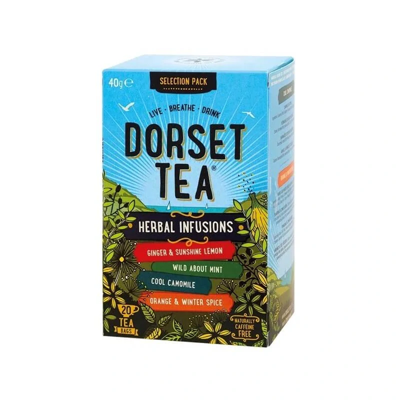 Dorset Tea - bylinné čaje Herbal Infusions, mix 20 sáčků (4 příchutě)