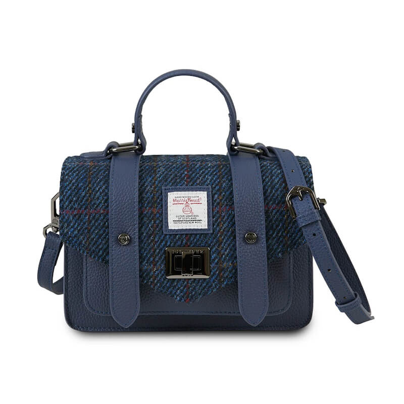 Kabelka The Leather Mini Satchel Navy Overcheck kožená - Islander