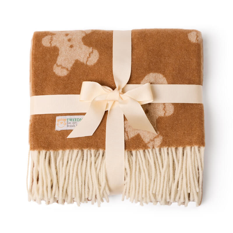 Merino vlněná dětská deka Gingerbread 100 x 75 cm Tweedmill