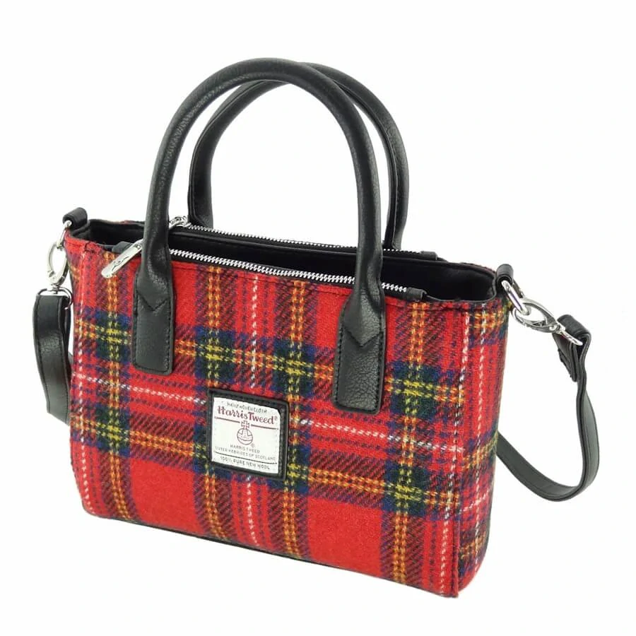Kabelka Brora Harris Tweed - Royal Stewart