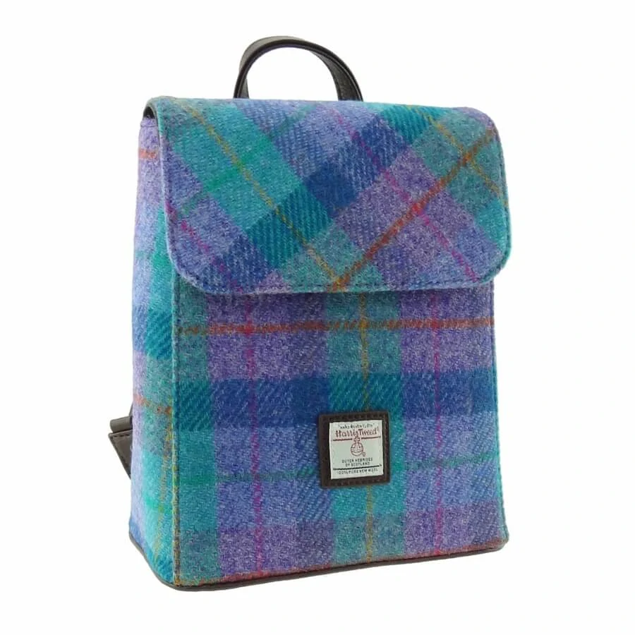 Batoh Tummel Harris Tweed - Green Purple Check