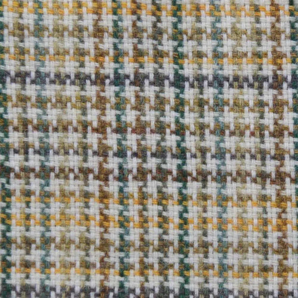 Batoh Tummel Harris Tweed - Yellow Green Brown Dogtooth