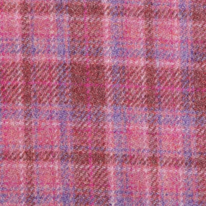 Kabelka Kilbride Harris Tweed Pink Check - Glen Appin