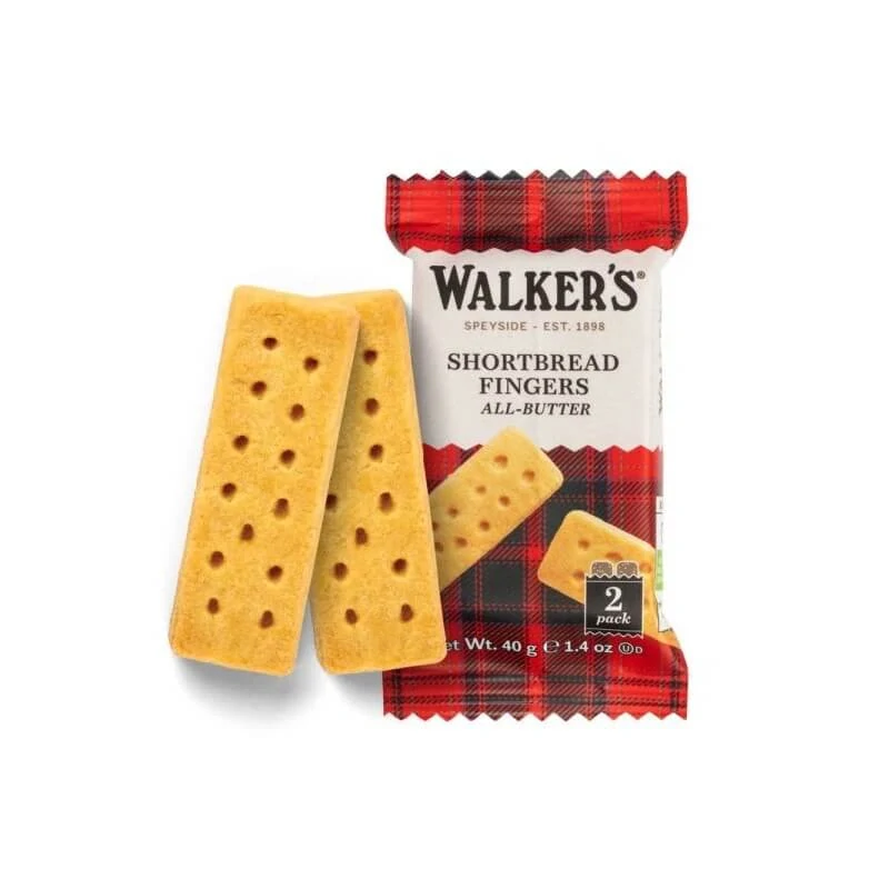 Skotské máslové sušenky tyčinky - Walkers Shortbread Fingers 40g (2 ks)