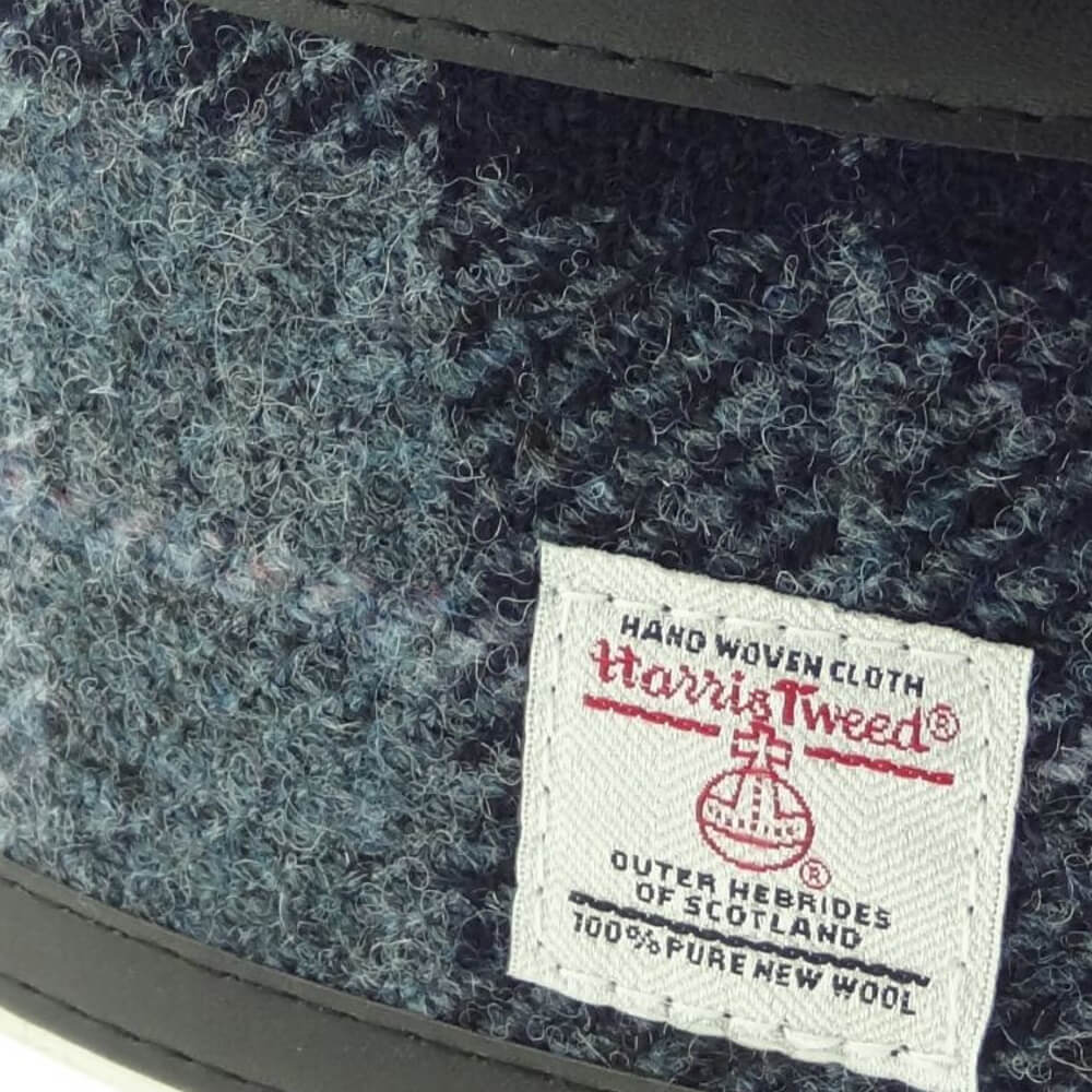 Placatka Harris Tweed 170ml - Grey Black Tartan