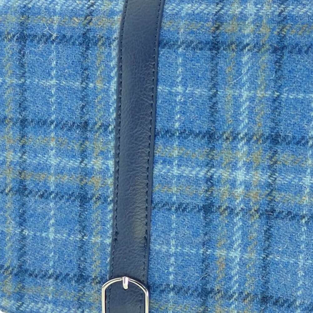 Kabelka Beauly Harris Tweed - Light Blue Check