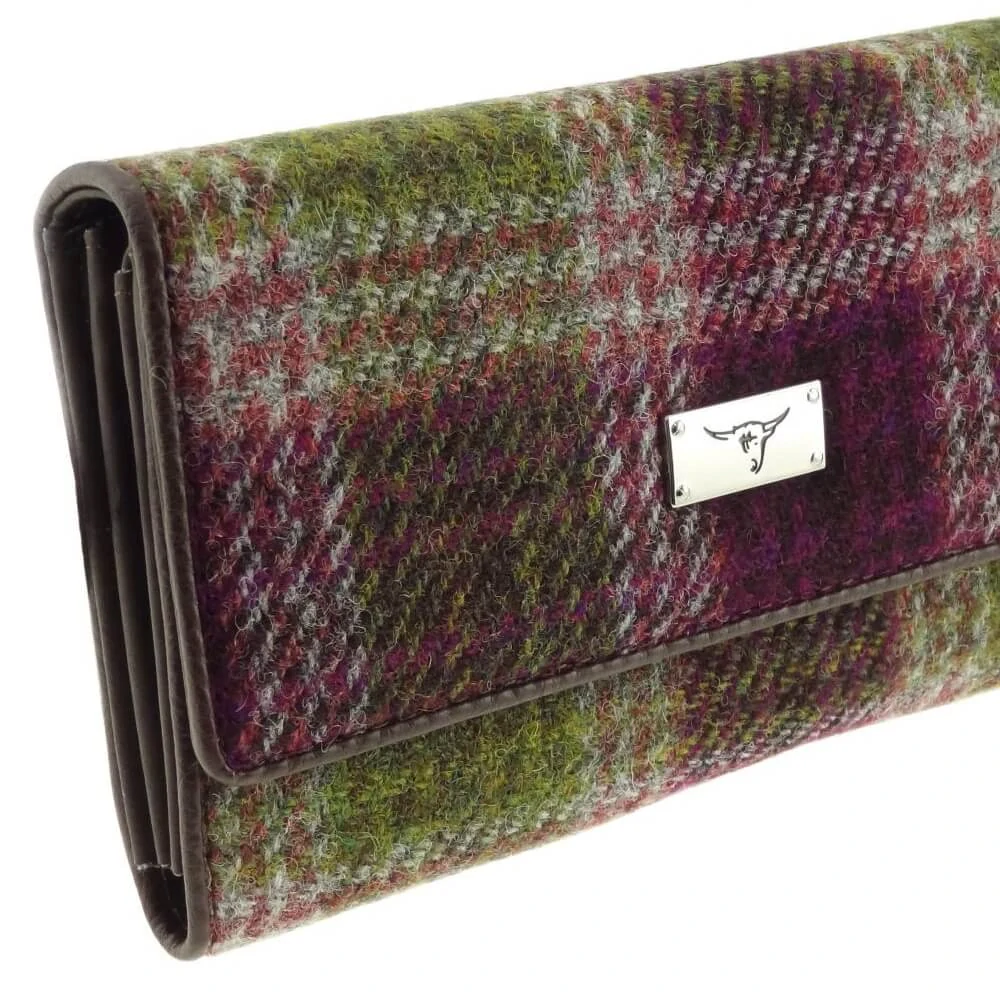 Peněženka Tiree Harris Tweed Heather Check - Glen Appin