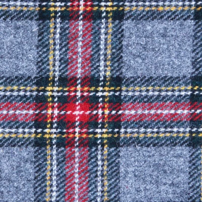 Peněženka Staffa Harris Tweed Grey Red Tartan - Glen Appin