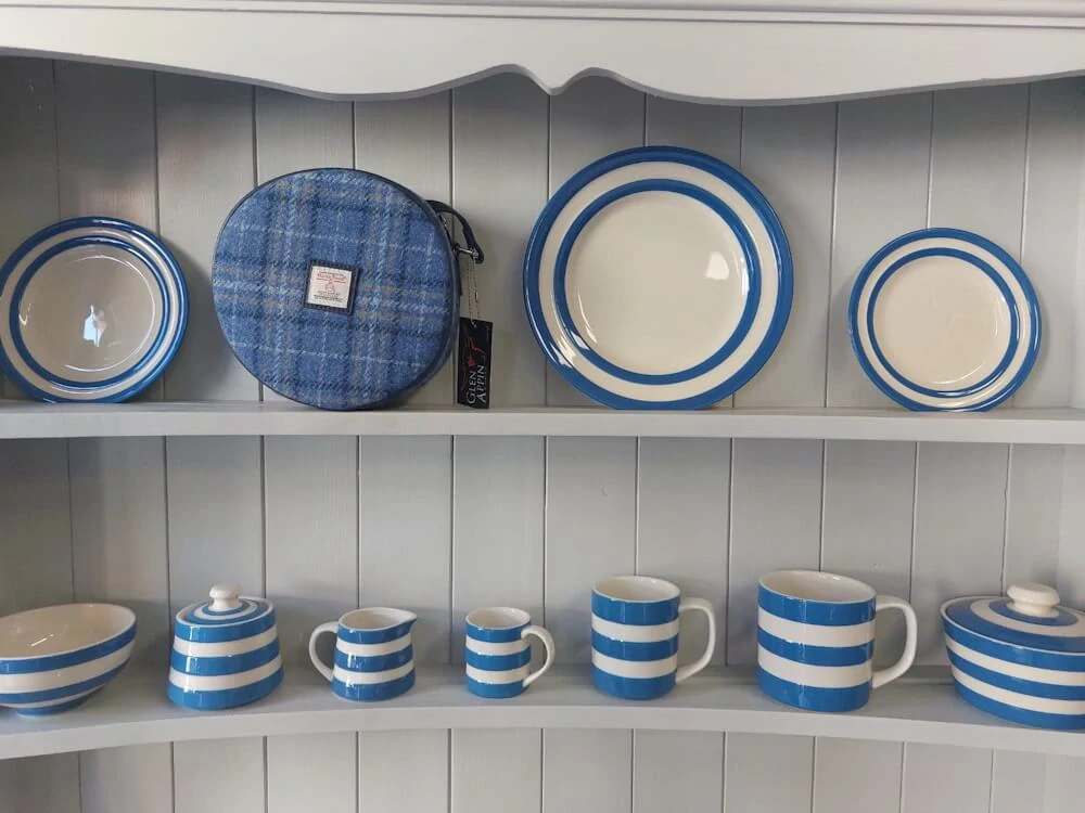 Kabelka Bannock Harris Tweed - Light Blue Check