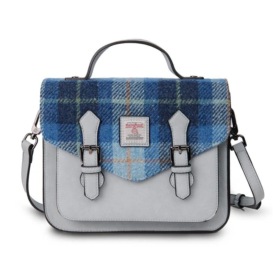 Kabelka The Medium Calton Satchel Blue Tartan - Islander
