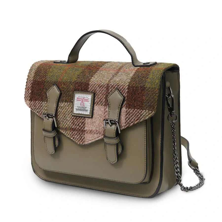 Kabelka The Medium Calton Satchel Chestnut Tartan - Islander