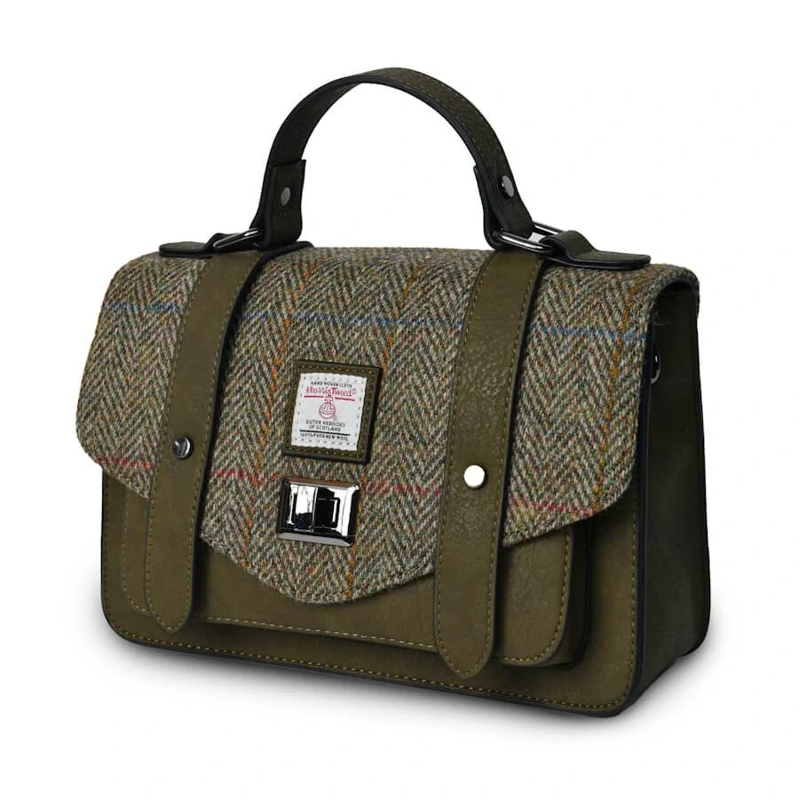Kabelka The Medium Satchel Chestnut Herringbone - Islander