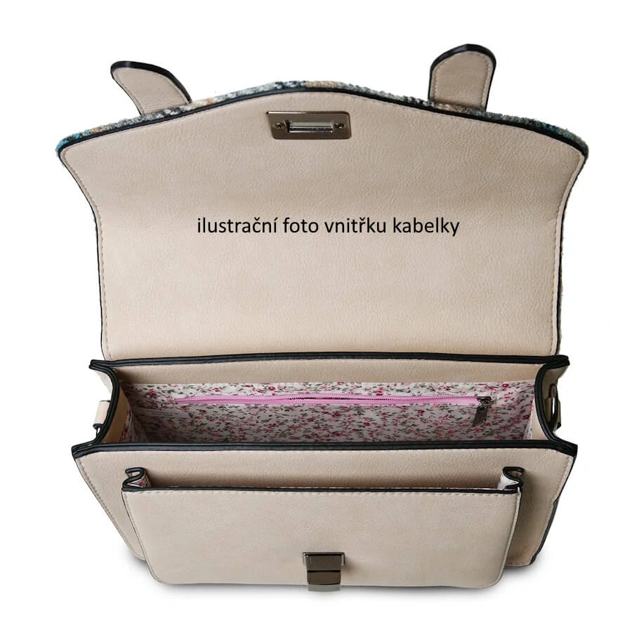 Kabelka The Medium Satchel Green Rose Pink Tartan - Islander