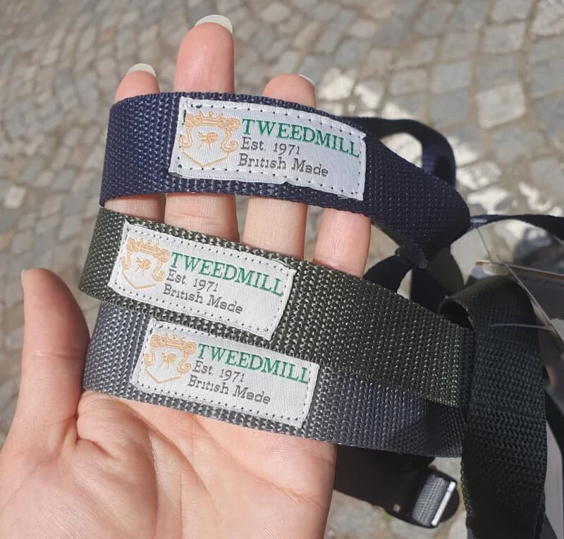 Popruh k piknikové dece šedý - Tweedmill