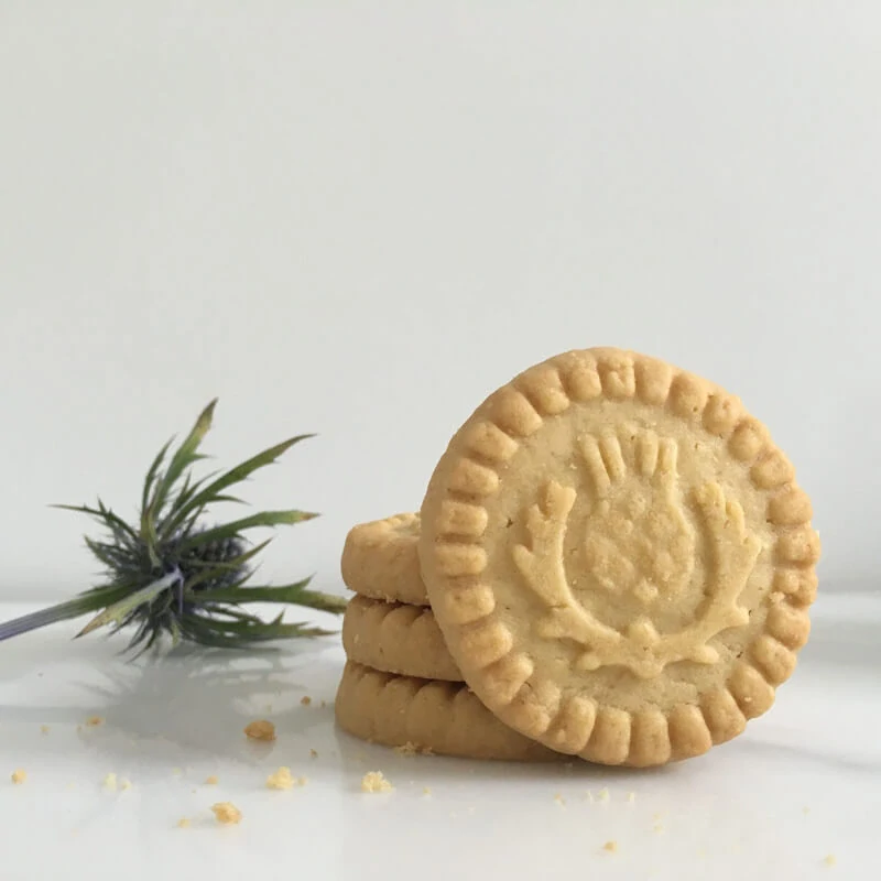 Skotské máslové sušenky kulaté s bodlákem - Walkers Thistle Shortbread 150g