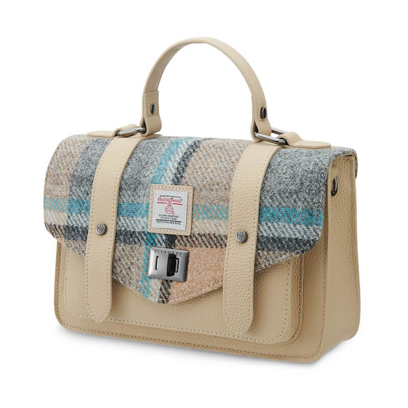 Kabelka The Leather Mini Satchel Islander Check kožená - Islander