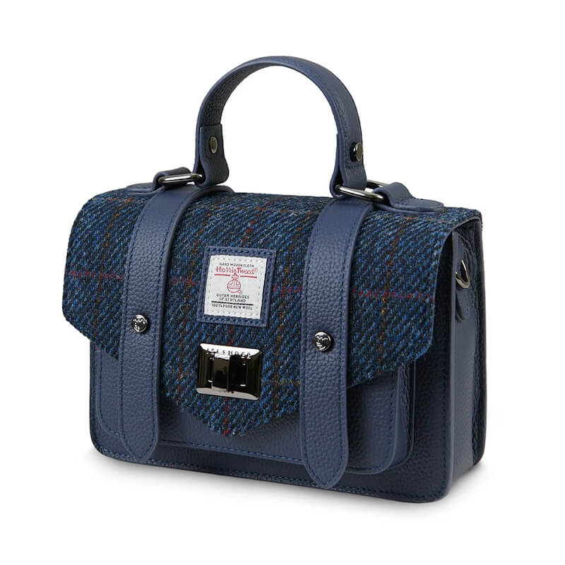 Kabelka The Leather Mini Satchel Navy Overcheck kožená - Islander