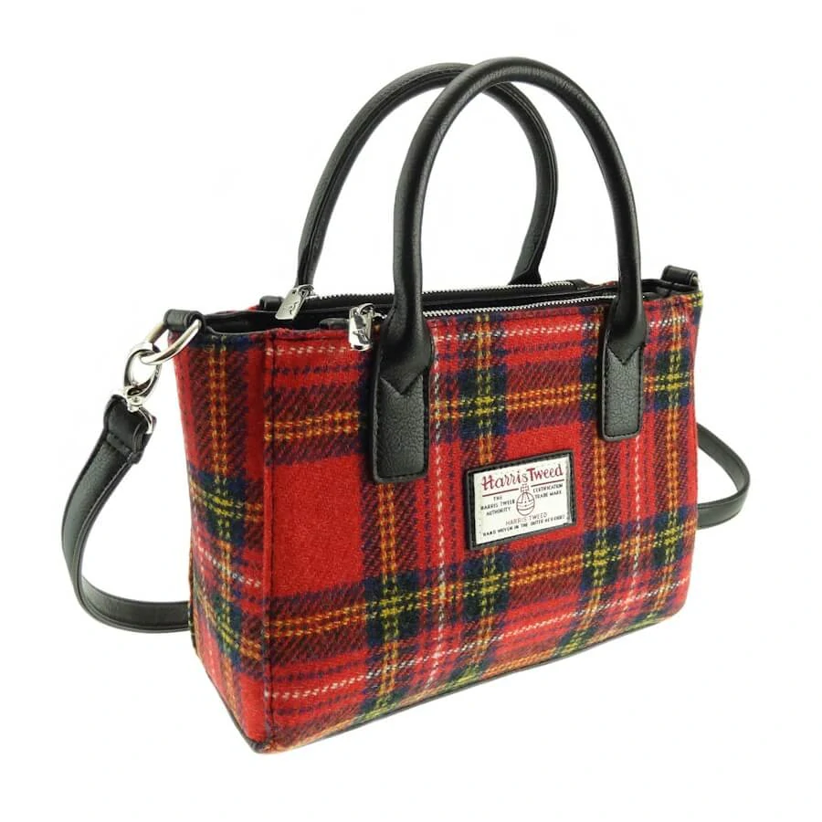 Kabelka Brora Harris Tweed - Royal Stewart
