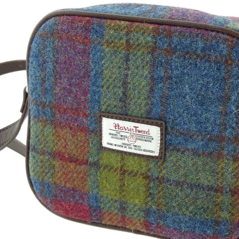 Kabelka Almond Harris Tweed - Multi Colour Tartan