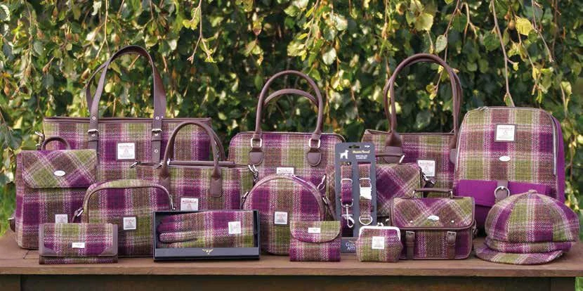 Kabelka Beauly Harris Tweed - Heather Check