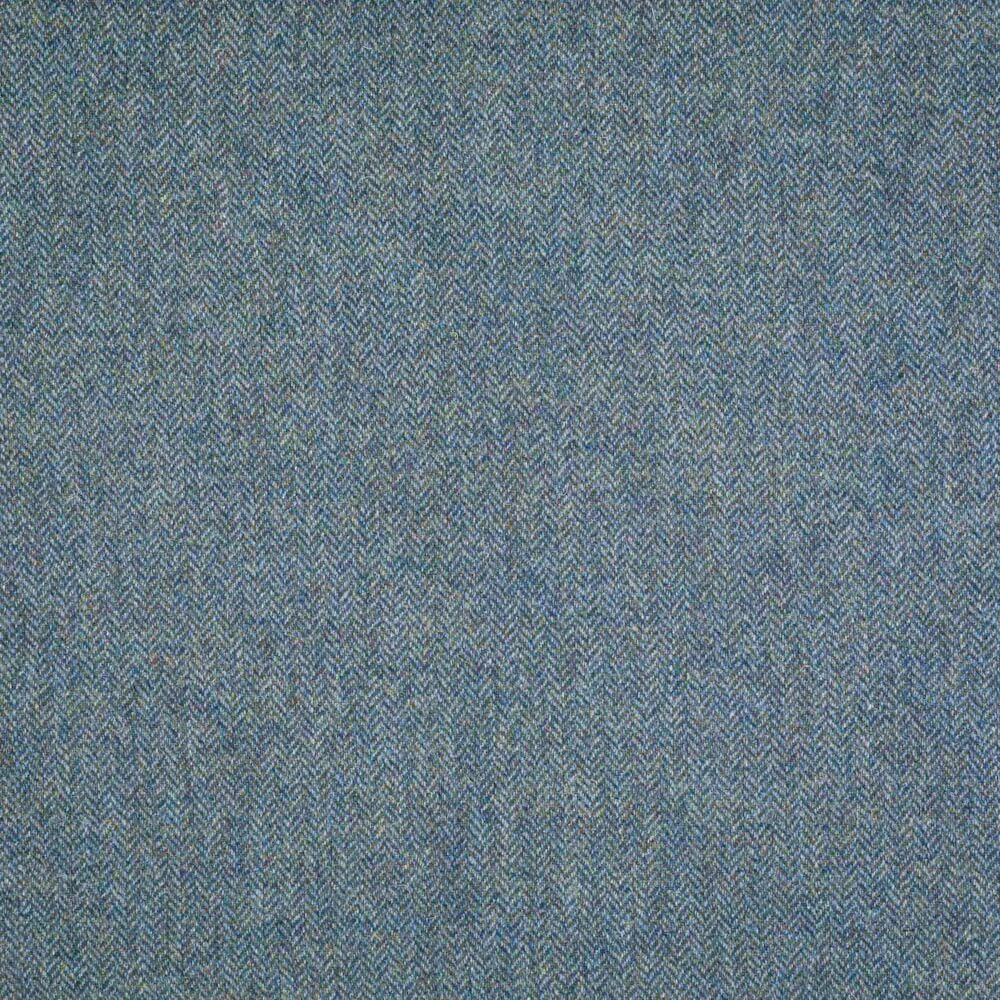 Vlněná látka metráž š. 150 cm - Blue Green Herringbone