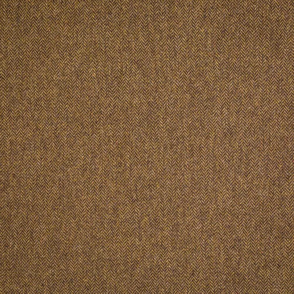 Vlněná látka metráž š. 150 cm - Brown Herringbone