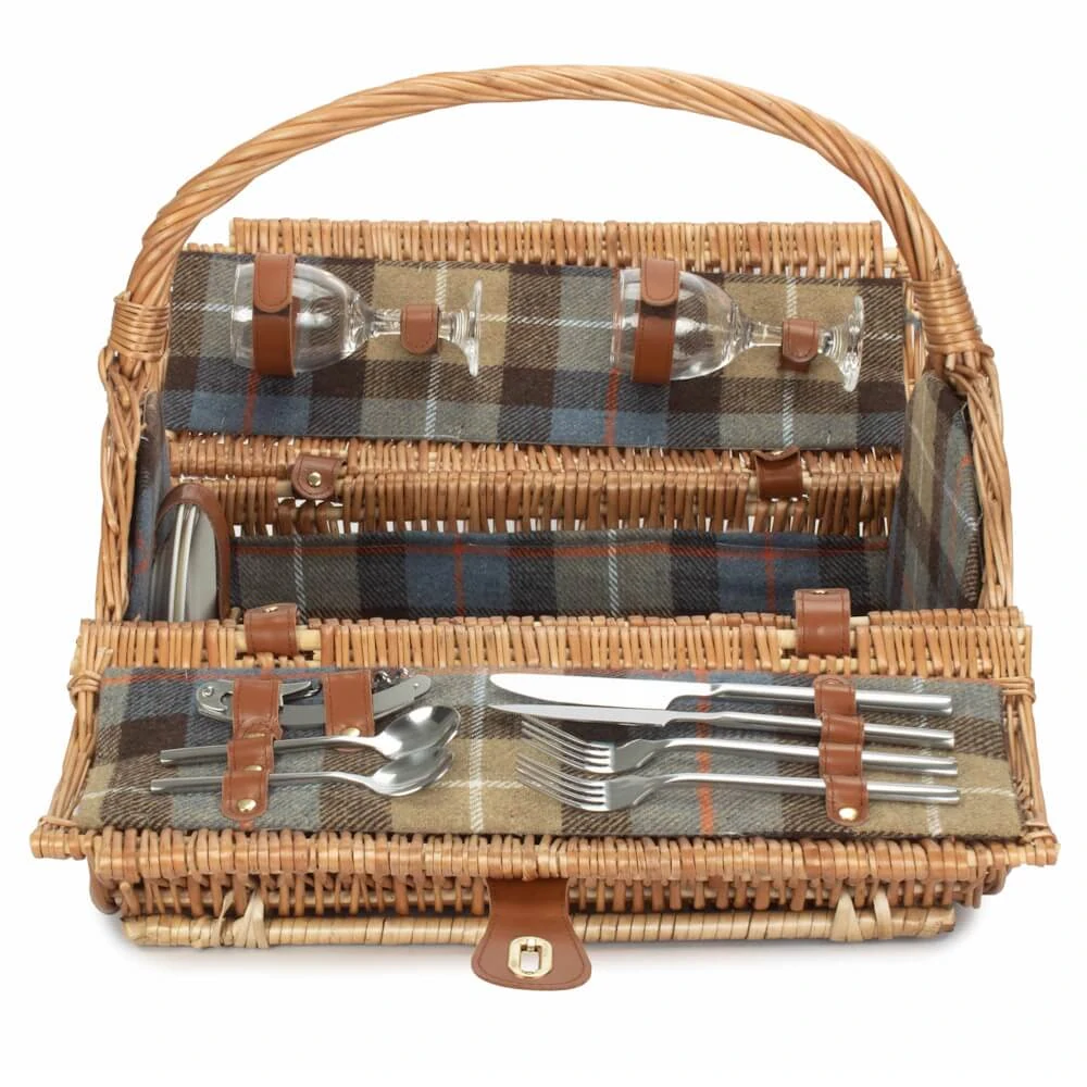Piknikový koš COUNTRY BARREL proutěný pro 2 osoby