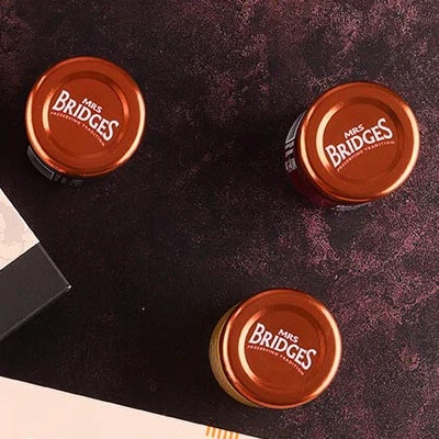 Dárková sada džemů se šampaňským - Mrs. Bridges Celebration Gift Pack 3 × 42g