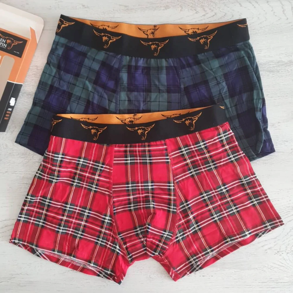 Pánské boxerky Royal Stewart & Black Watch Tartan - sada 2 ks, vel. L