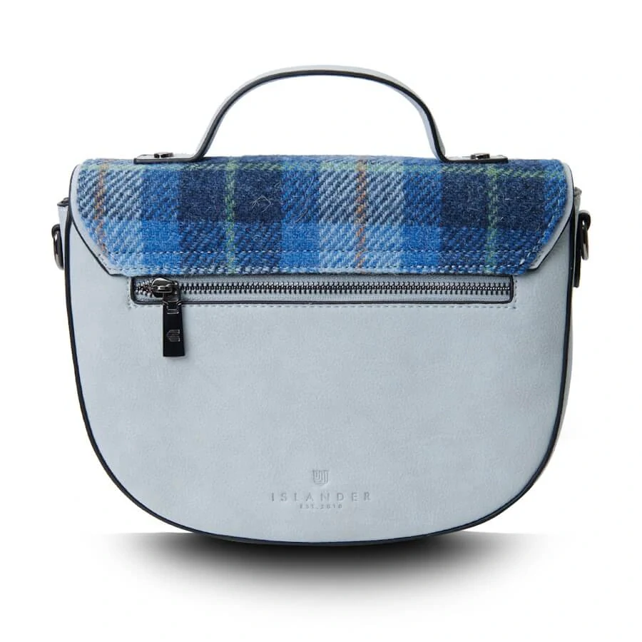 Kabelka The Medium Cobble Satchel Blue Tartan - Islander