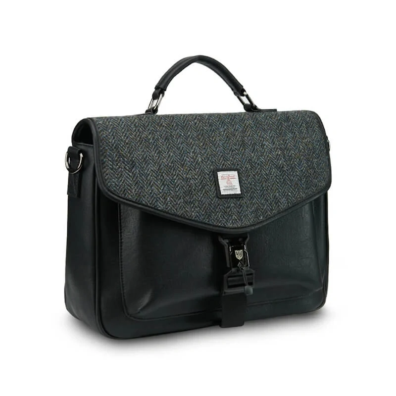 Aktovka / batoh Black Grey Herringbone - Islander