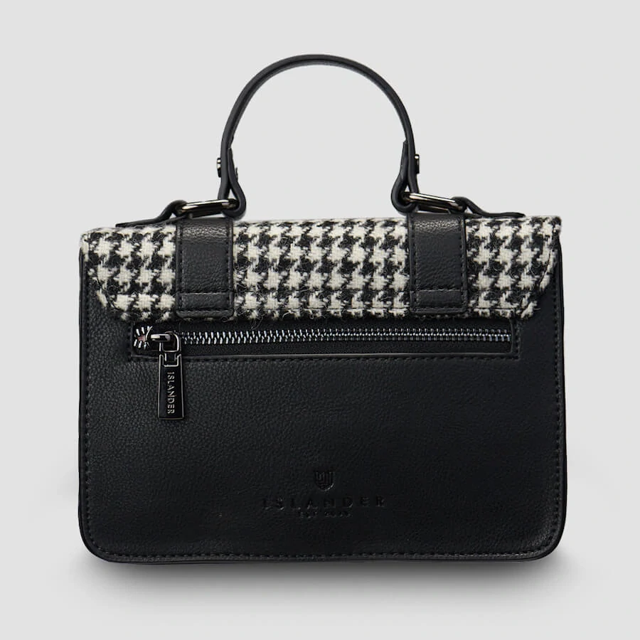 Kabelka The Mini Satchel Black and White Dogtooth - Islander