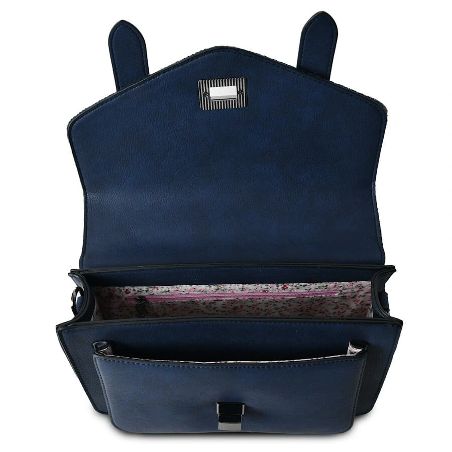 Kabelka The Large Satchel Navy Tartan - Islander