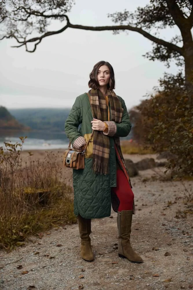 Kabelka The Leather Mini Satchel Gunn Tartan kožená - Islander