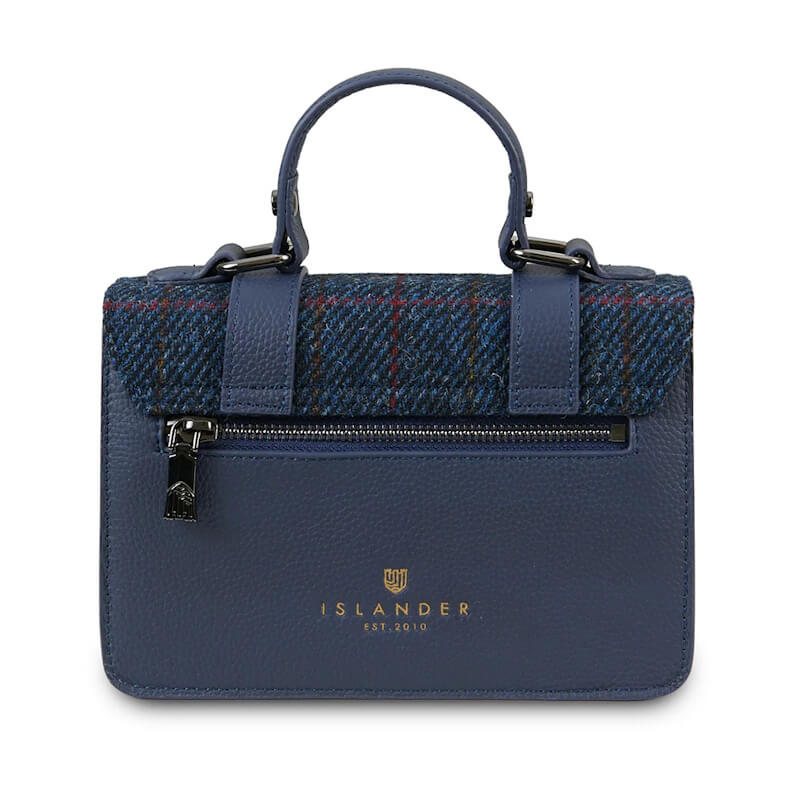 Kabelka The Leather Mini Satchel Navy Overcheck kožená - Islander