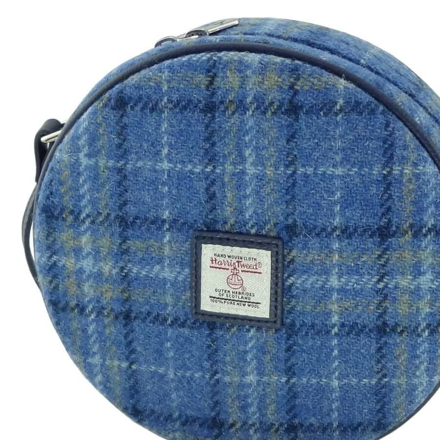 Kabelka Bannock Harris Tweed - Light Blue Check