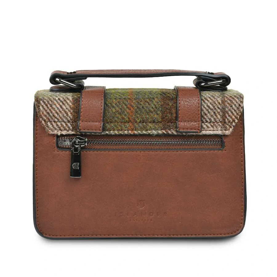 Kabelka The Mini Satchel Chestnut Tartan - Islander