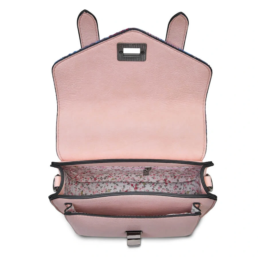 Kabelka The Mini Satchel Pink and Blue Tartan - Islander