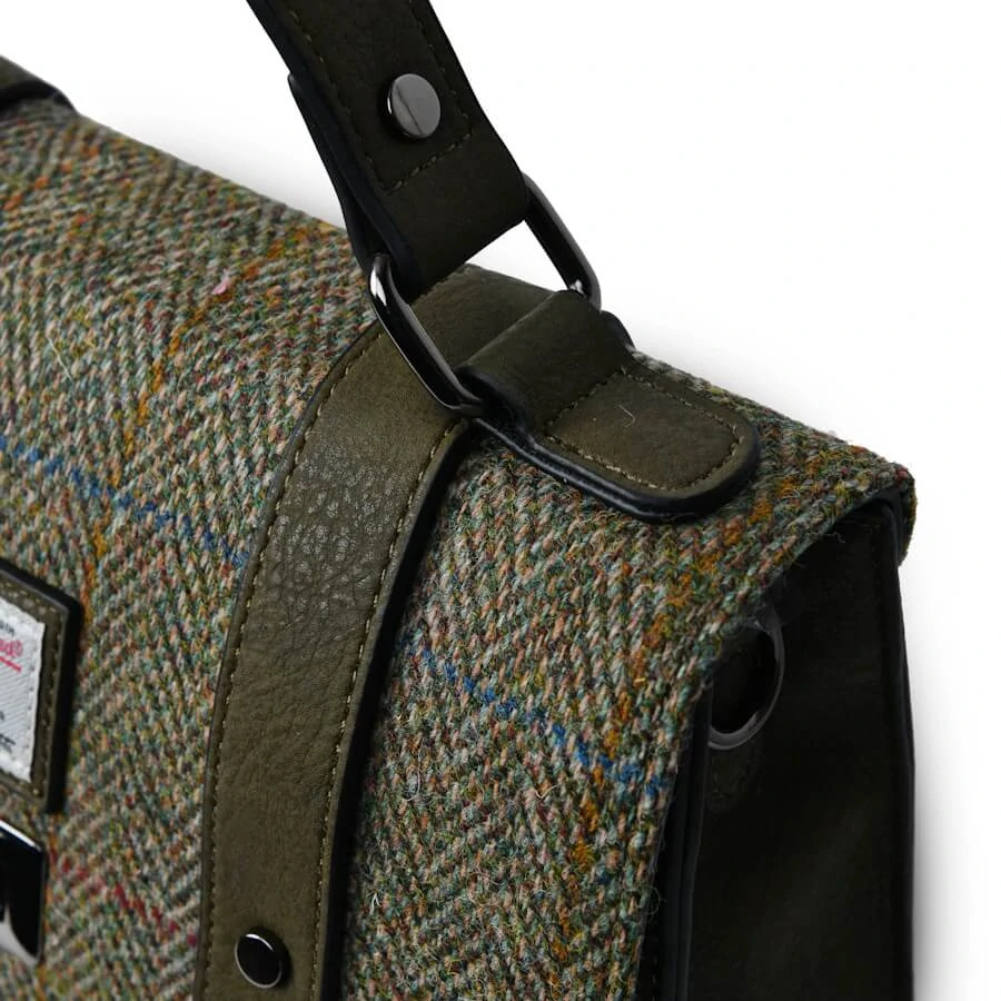Kabelka The Medium Satchel Chestnut Herringbone - Islander